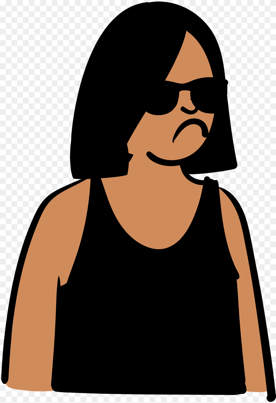 Man In Tank Top Clipart, Accessories, Adult, Female, Person Free Transparent Png