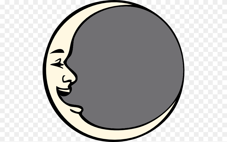 Man In The Moon Clip Art, Person, Face, Head, Disk Png