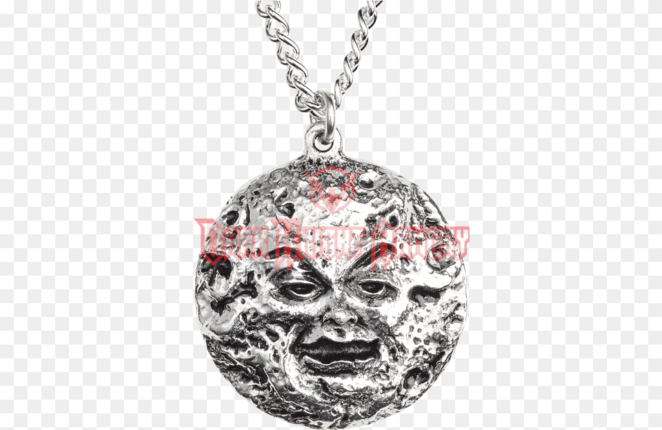 Man In The Moon Pendant Alchemy Gothic M39era Luna Man, Accessories, Jewelry, Necklace, Person Png Image