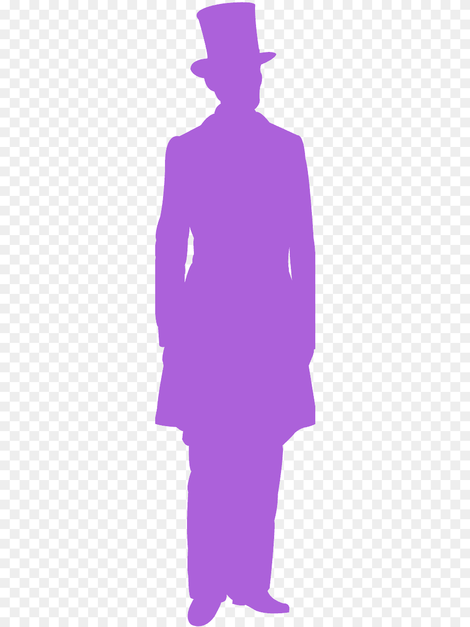 Man In Top Hat Silhouette, Long Sleeve, Clothing, Sleeve, Person Png Image