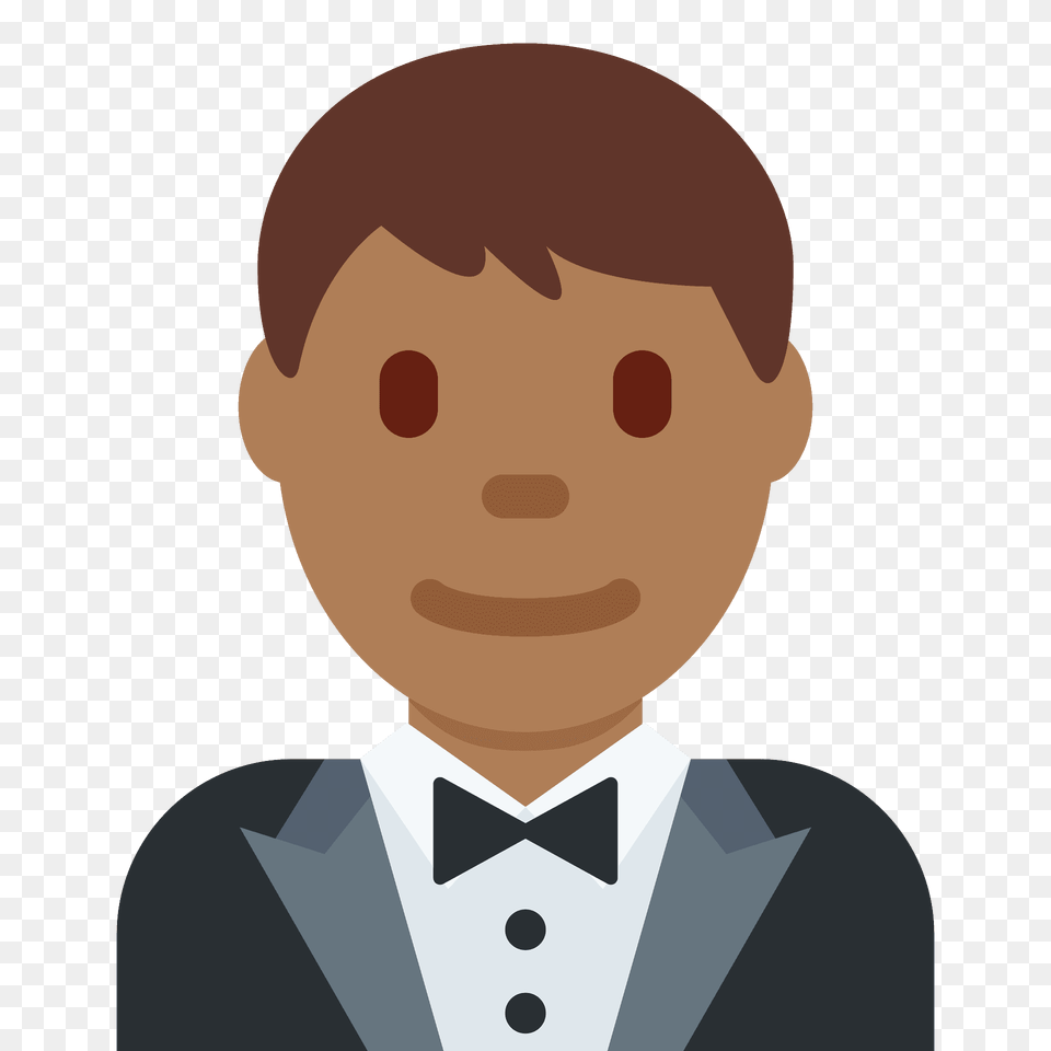Man In Tuxedo Emoji Clipart, Accessories, Person, Portrait, Suit Free Transparent Png