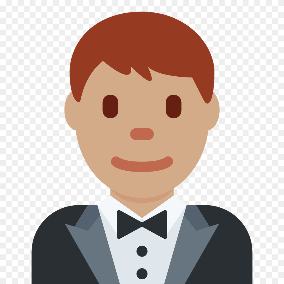 Man In Tuxedo Emoji Clipart, Accessories, Tie, Suit, Portrait Png