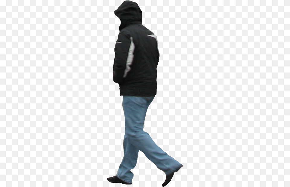 Man In Winter Jacket Architecture People Winter, Walking, Clothing, Coat, Hood Png Image