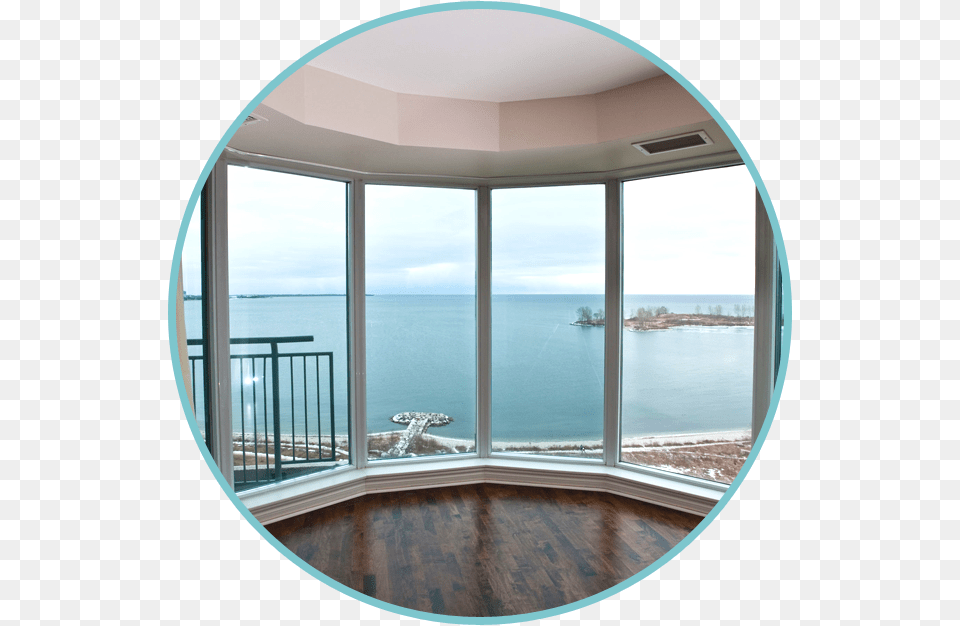 Man Installing Window Home Window View Of Beach Oceanside Window, Architecture, Building, Balcony Png Image