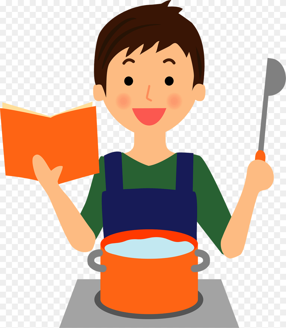 Man Is Cooking Clipart, Cutlery, Baby, Person, Face Free Png