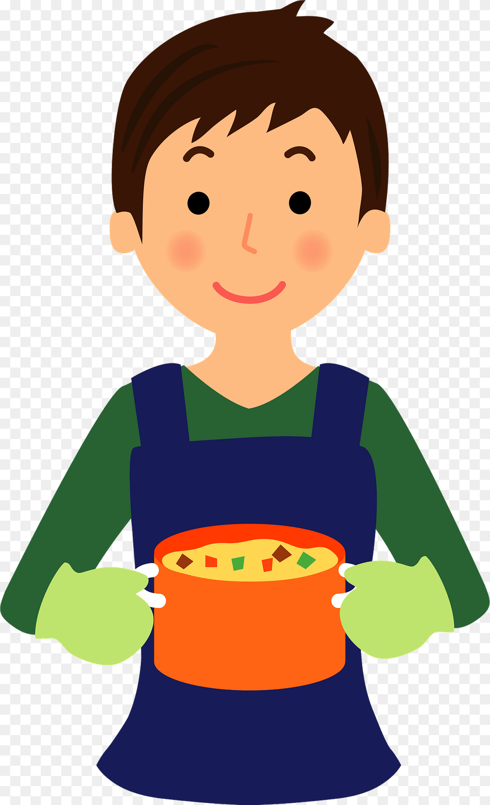 Man Is Cooking Clipart, Meal, Food, Baby, Person Free Png
