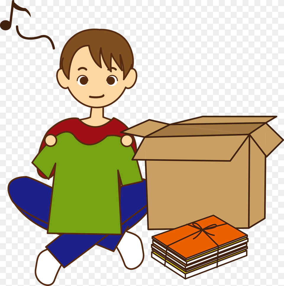 Man Is Packing To Move Clipart, Box, Baby, Person, Face Free Png