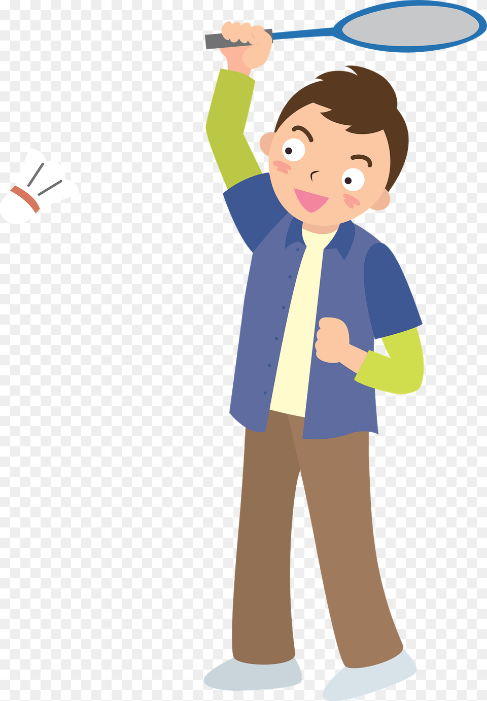 Man Is Playing Badminton Clipart, Boy, Child, Male, Person Free Transparent Png
