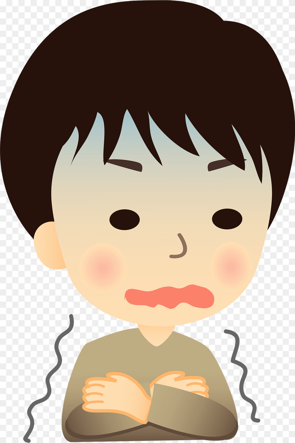 Man Is Sick With Chills And A Cold Clipart, Baby, Person, Face, Head Free Transparent Png