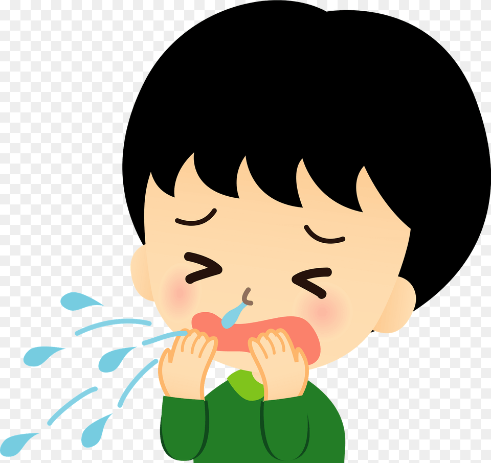 Man Is Sick With Cold And Sneezing Clipart, Baby, Person, Face, Head Free Png Download