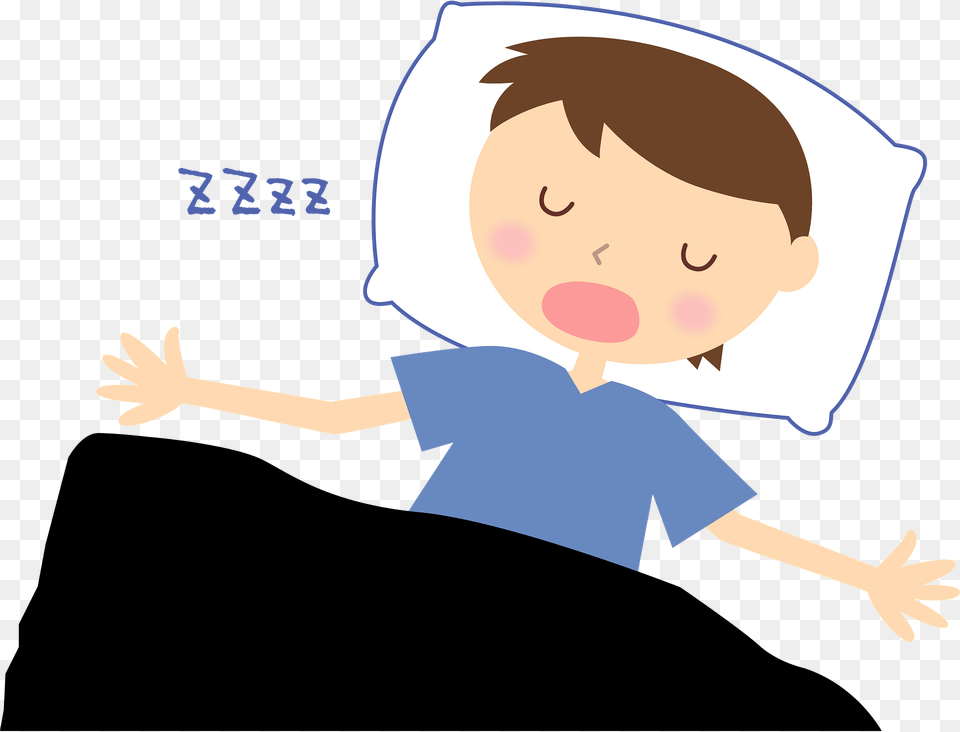 Man Is Sleeping Clipart, Book, Comics, Publication, Baby Png Image