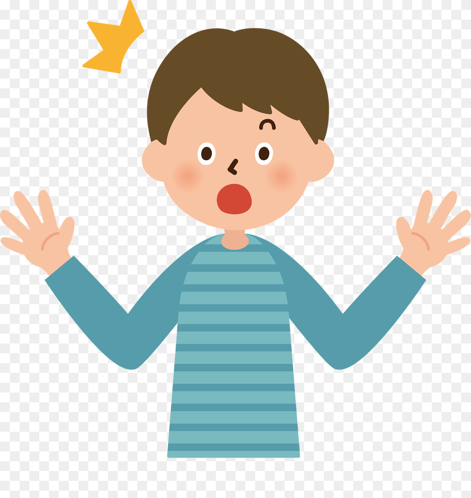 Man Is Surprised Clipart, Baby, Face, Head, Person Png Image