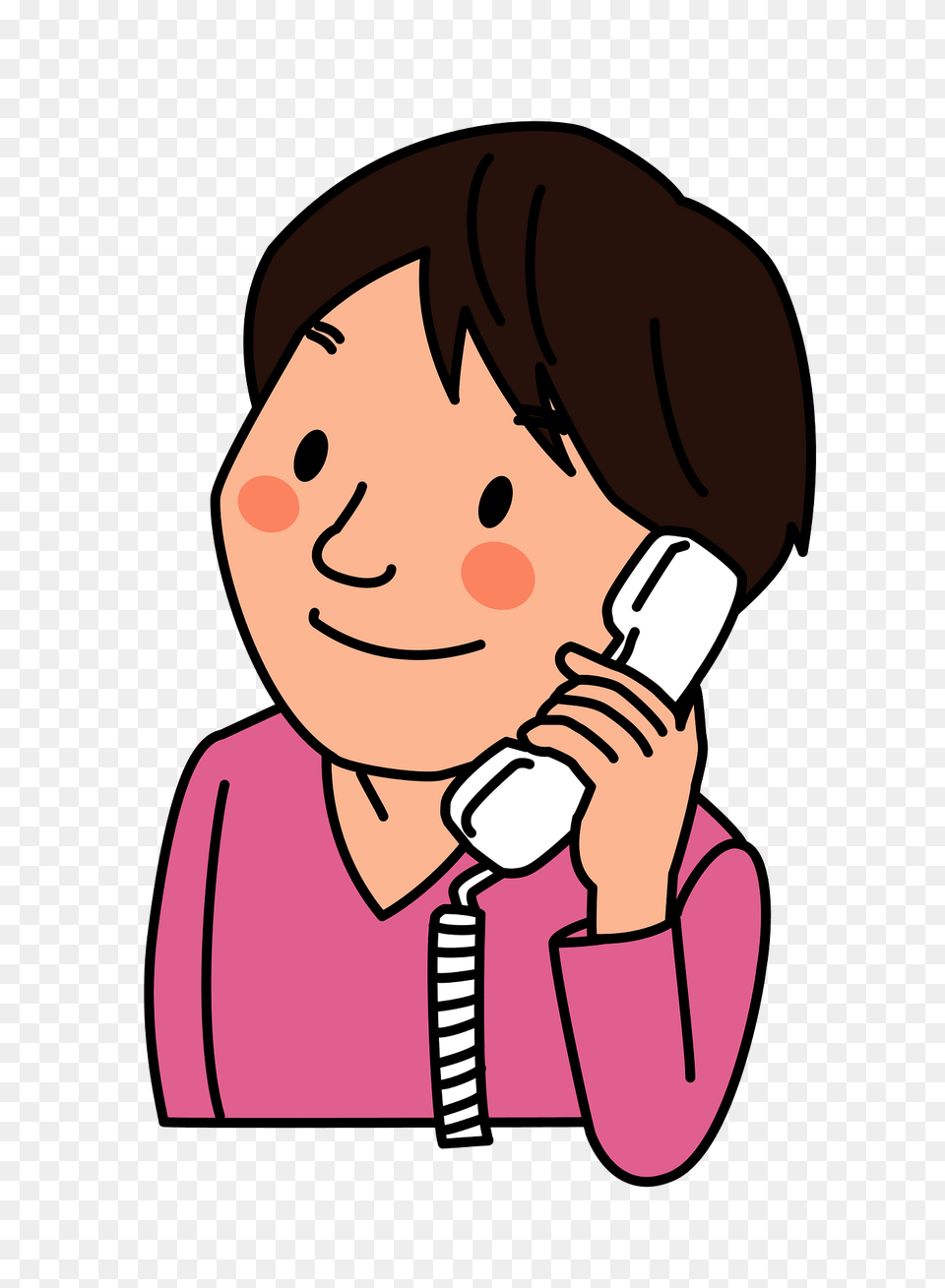 Man Is Talking On The Telephone Clipart, Baby, Person, Photography, Electronics Free Png