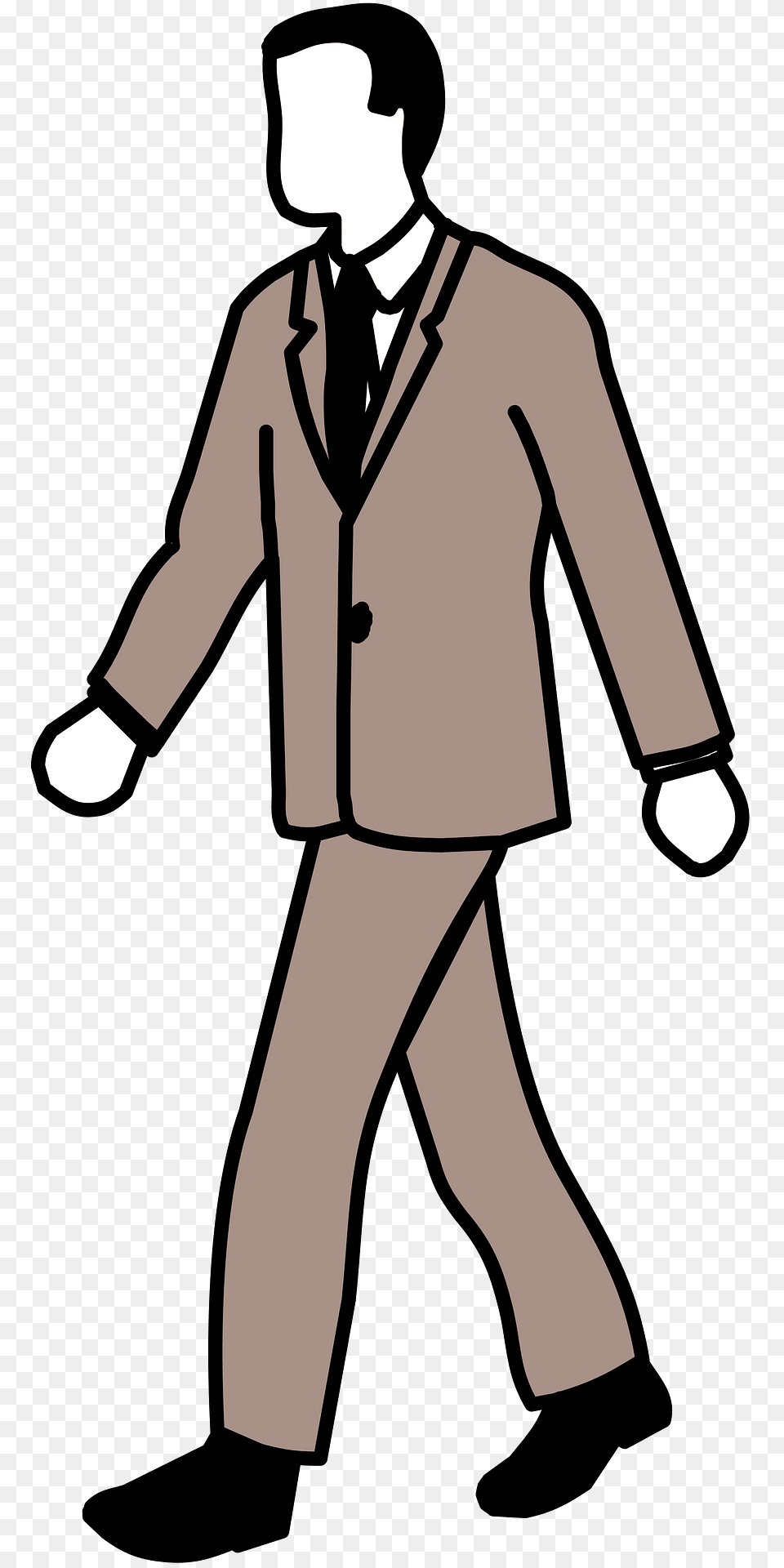 Man Is Walking Clipart, Clothing, Suit, Formal Wear, Person Free Png