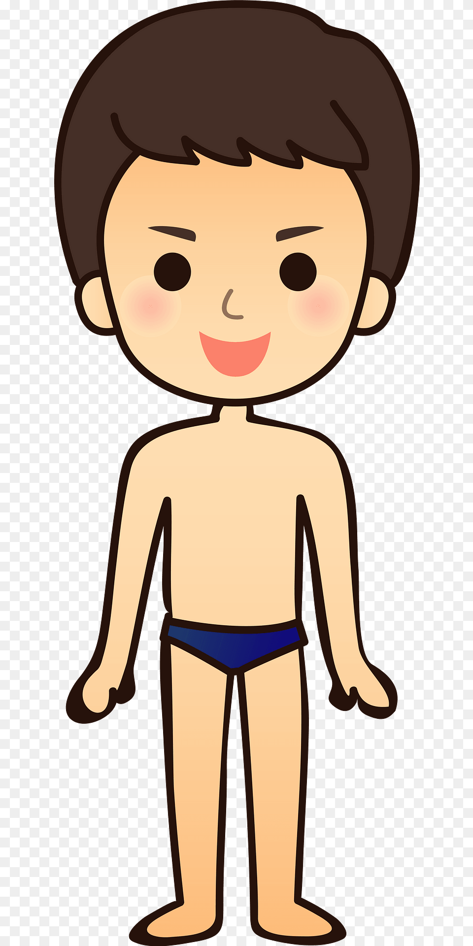 Man Is Wearing Swimwear Clipart, Baby, Person, Face, Head Png Image