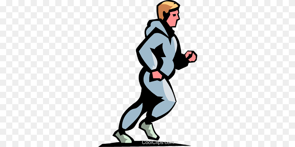 Man Jogging Royalty Vector Clip Art Illustration, Baby, Person, Face, Head Free Transparent Png