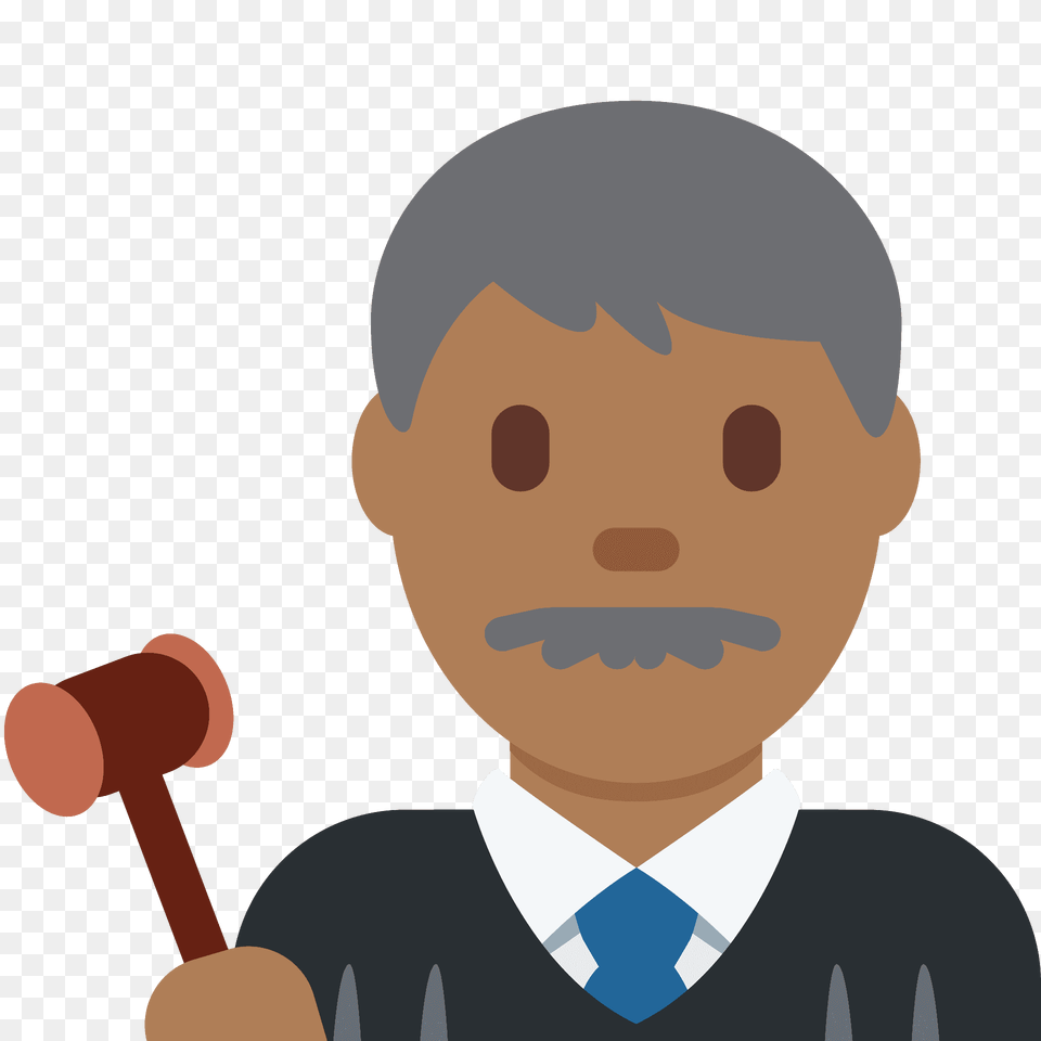 Man Judge Emoji Clipart, Person, Face, Head Free Transparent Png