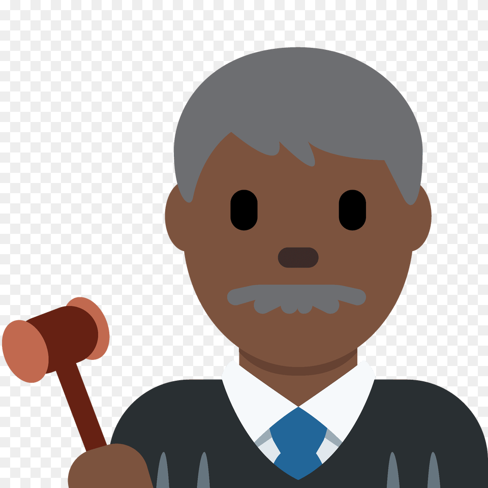 Man Judge Emoji Clipart, Person, Face, Head Png Image