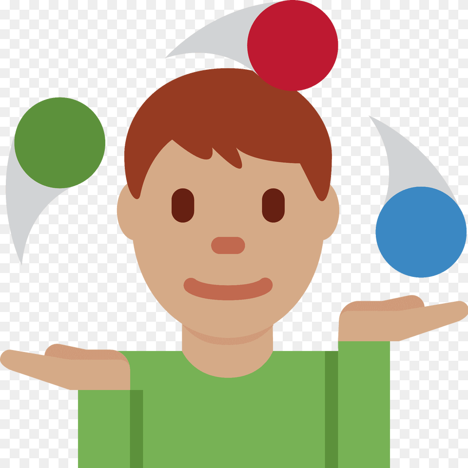 Man Juggling Emoji Clipart, Face, Head, Person, Photography Free Png Download