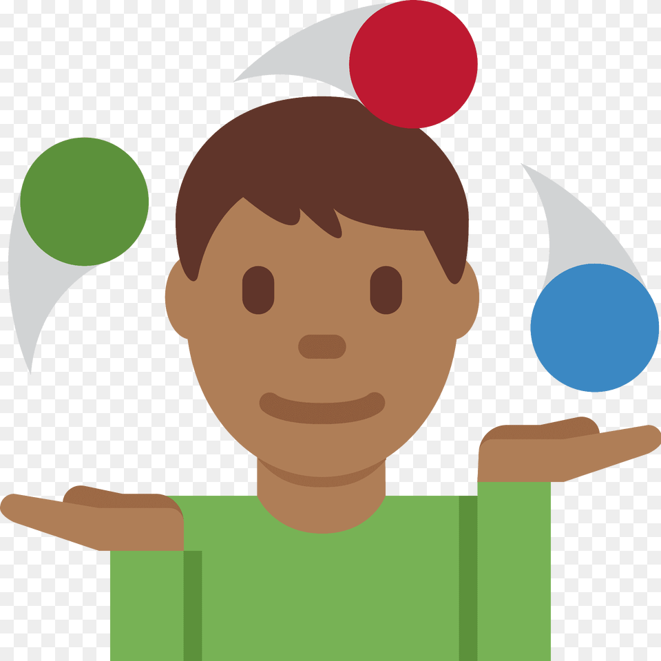 Man Juggling Emoji Clipart, Face, Head, Person, Photography Png