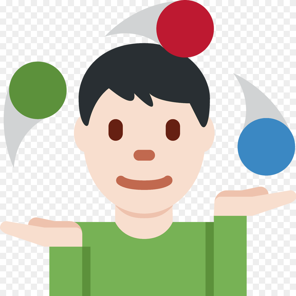 Man Juggling Emoji Clipart, Photography, Face, Head, Person Free Png