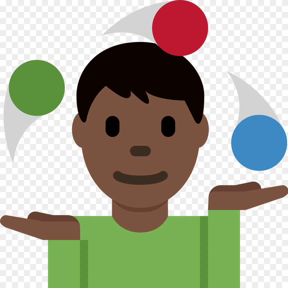 Man Juggling Emoji Clipart, Face, Head, Person, Photography Free Png Download