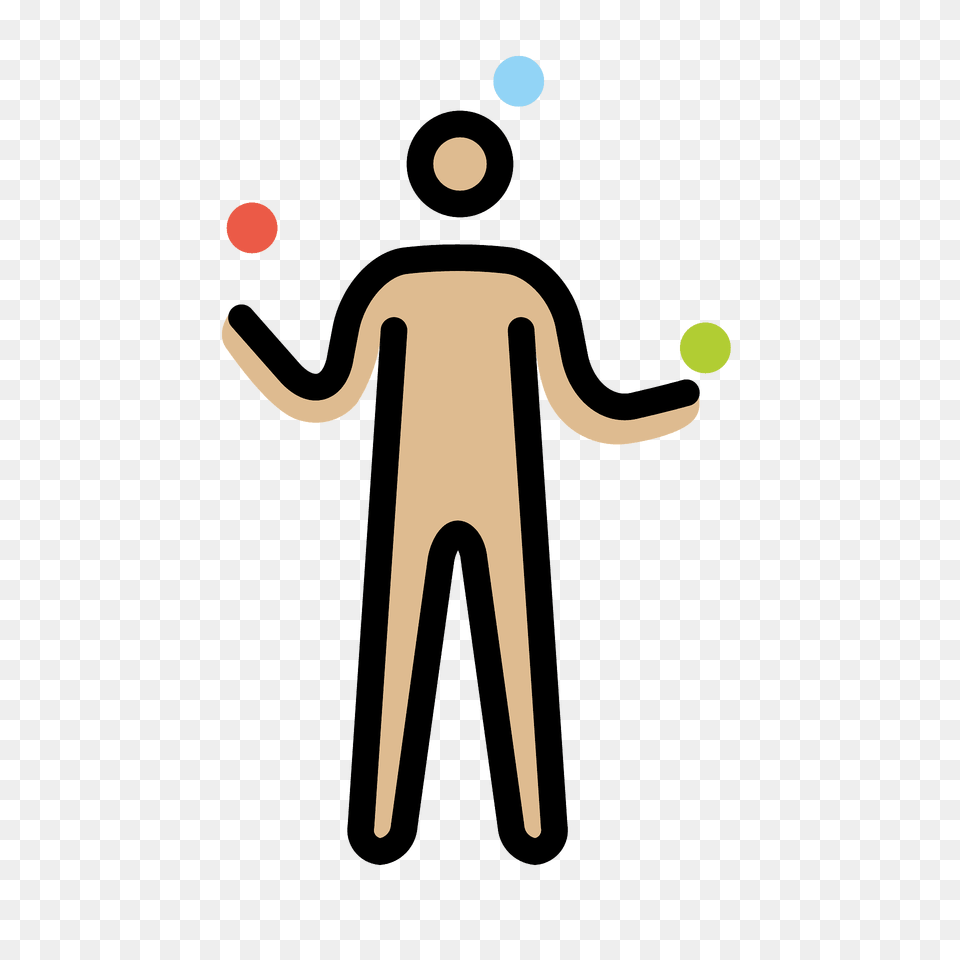 Man Juggling Emoji Clipart, Lighting Free Png Download