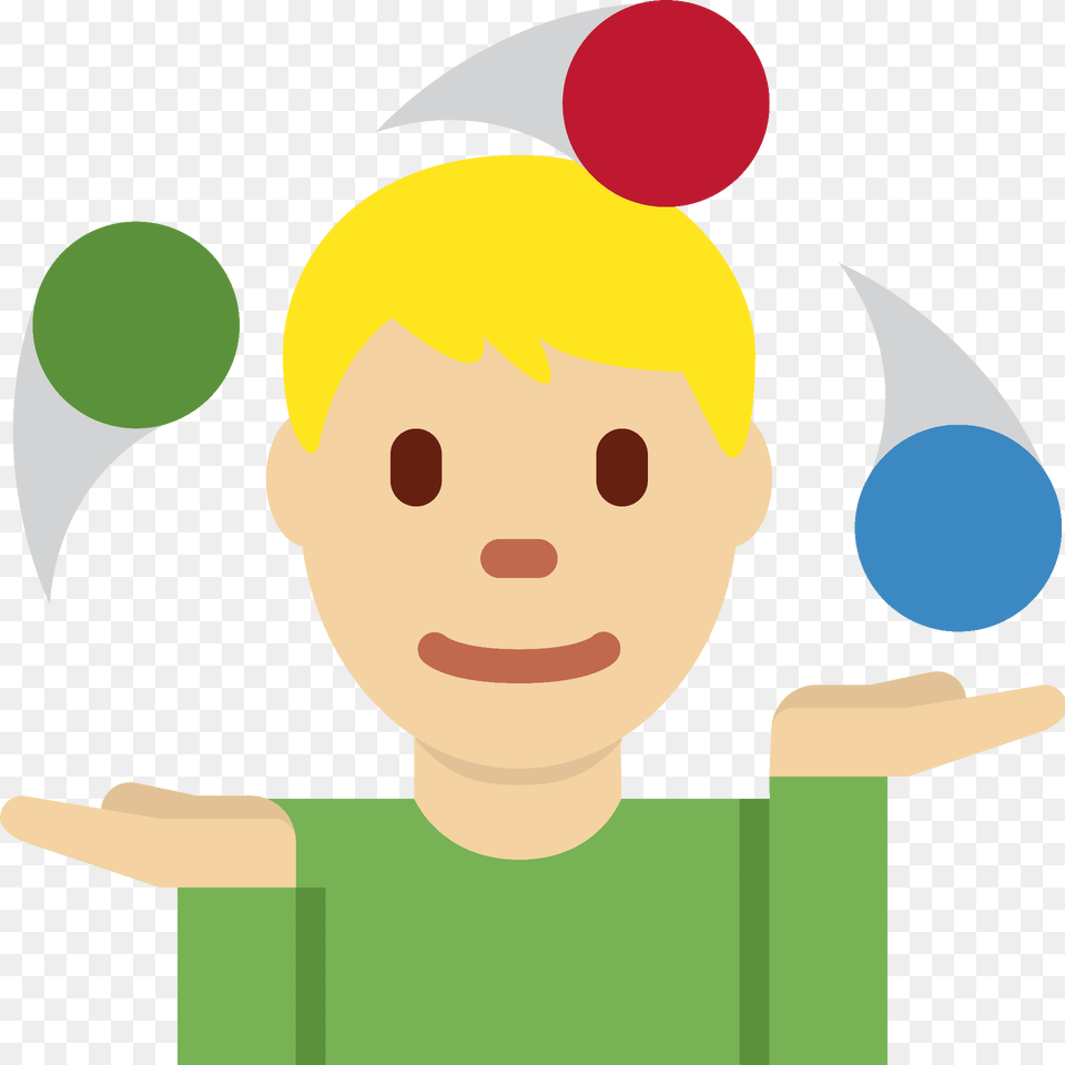 Man Juggling Emoji Clipart, Face, Head, Person, Photography Png