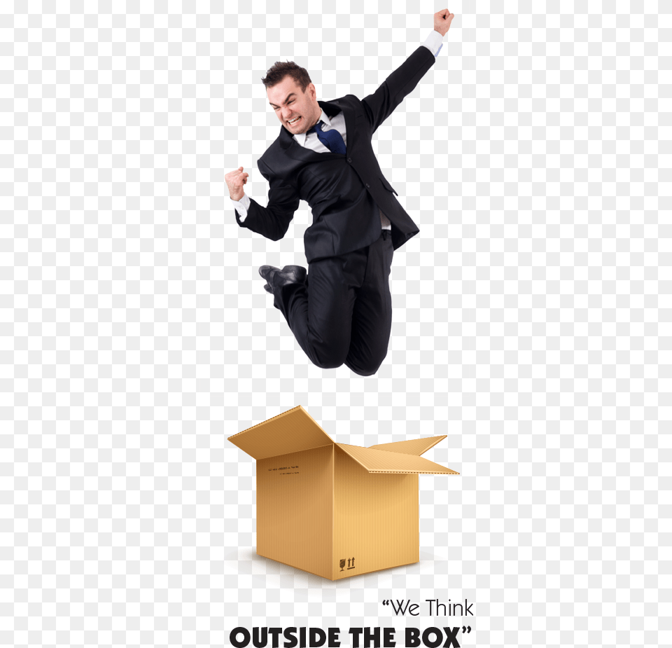 Man Jumping, Box, Adult, Person, Male Free Png