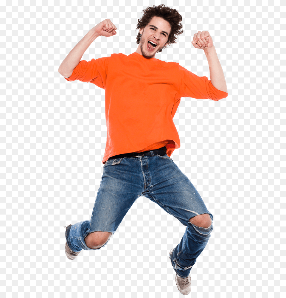 Man Jumping Boy H, Person, Face, Head, Pants Free Transparent Png