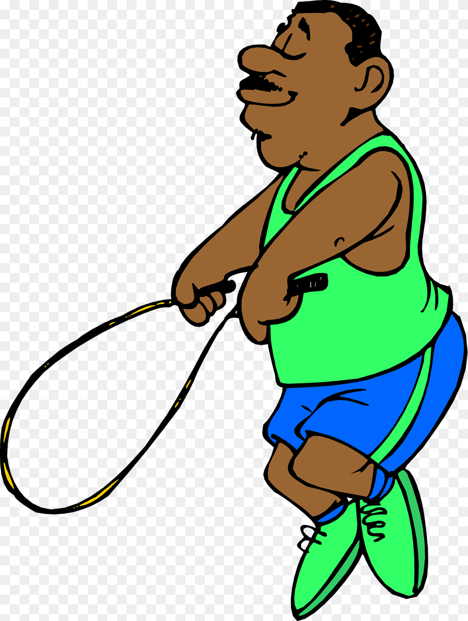 Man Jumping Rope Clipart, Person, Face, Head Free Png Download