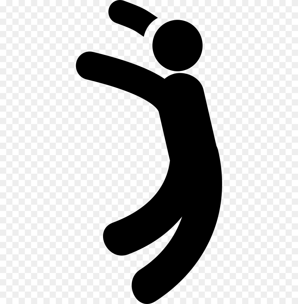 Man Jumping Up Icon, Stencil, Silhouette Free Png Download
