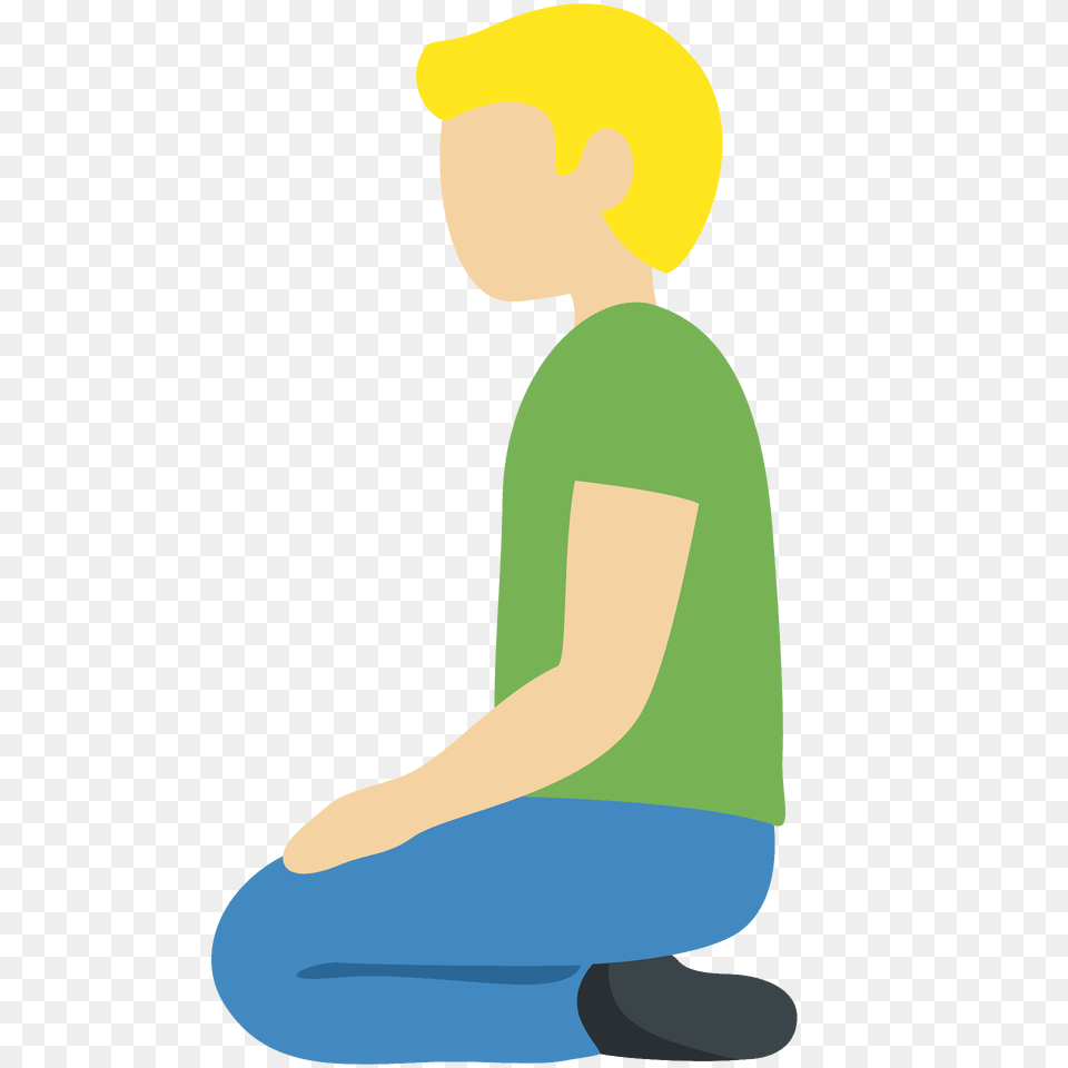Man Kneeling Emoji Clipart, Person, Boy, Child, Male Png