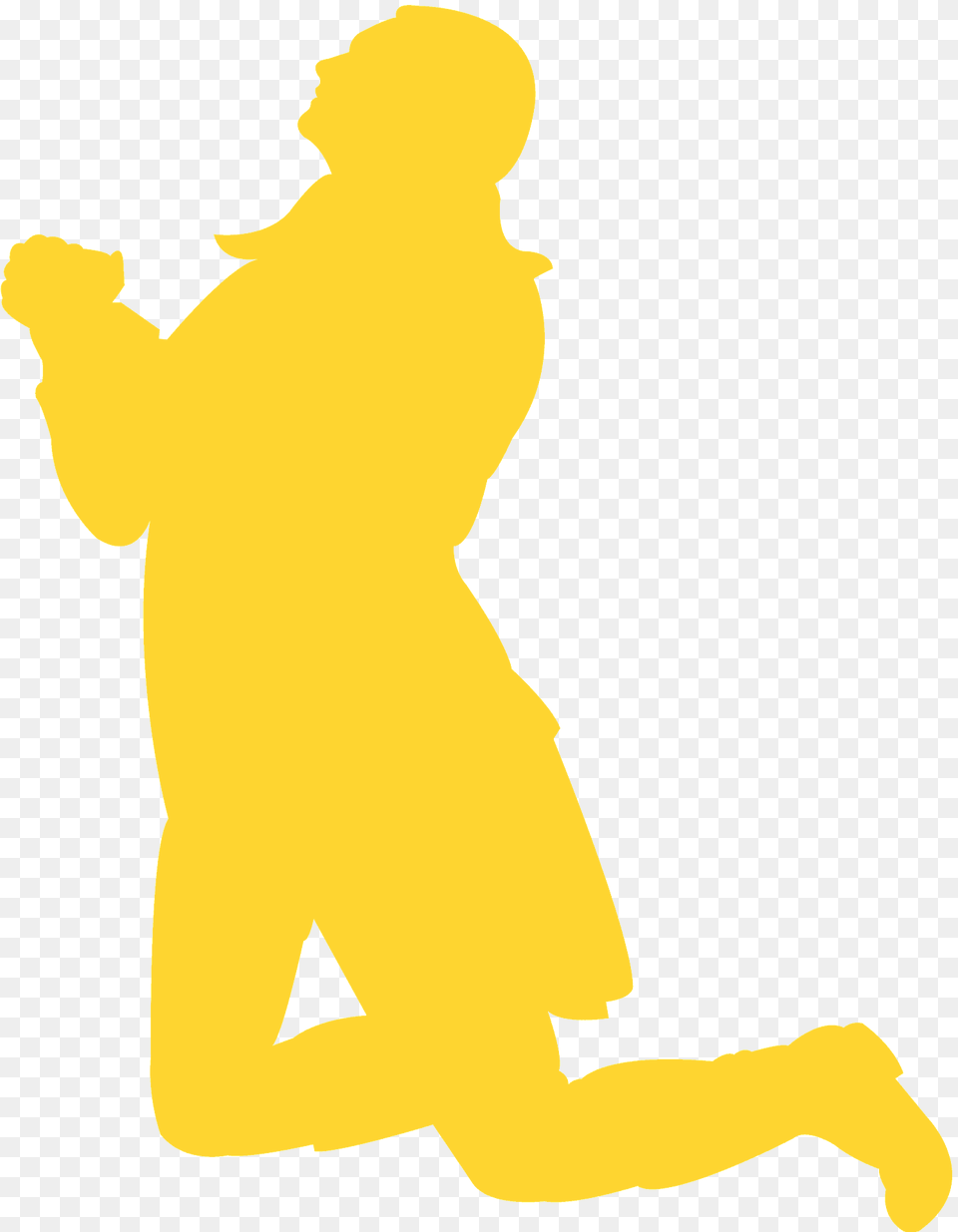 Man Kneeling In Prayer Silhouette, Baby, Person, Clothing, Coat Png Image