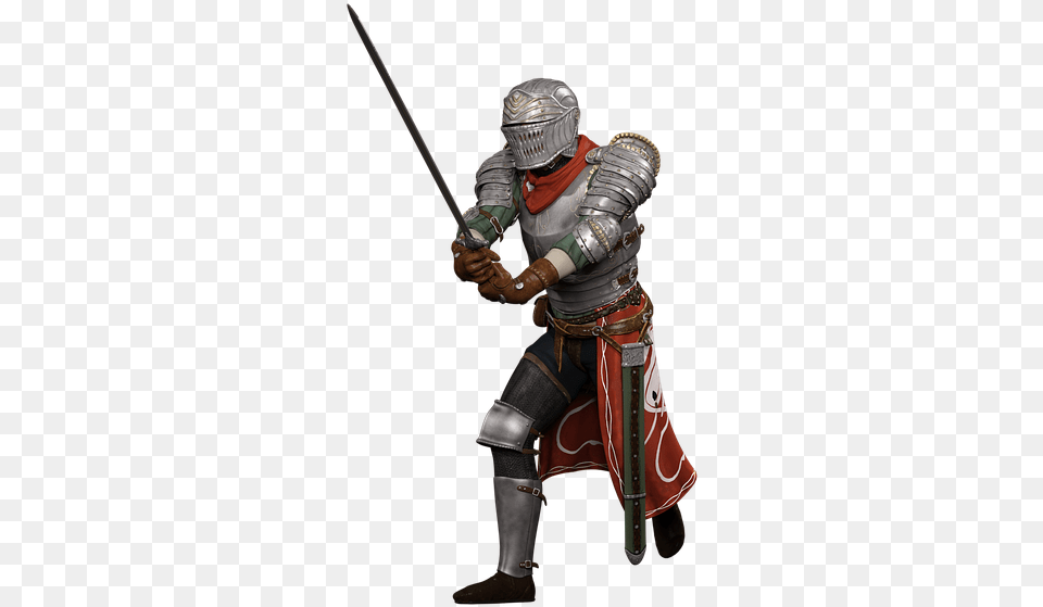 Man Knight Fighter Sword Courageous Clothing Fighter Sword, Weapon, Adult, Male, Person Png Image