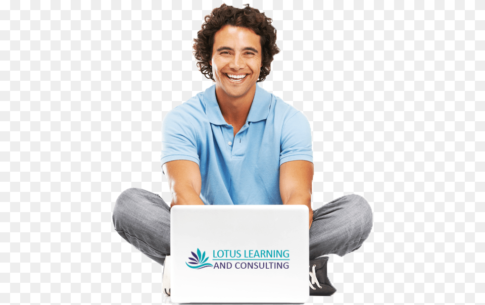 Man Laptop Men With Computer, Sitting, Electronics, Person, Pc Free Png