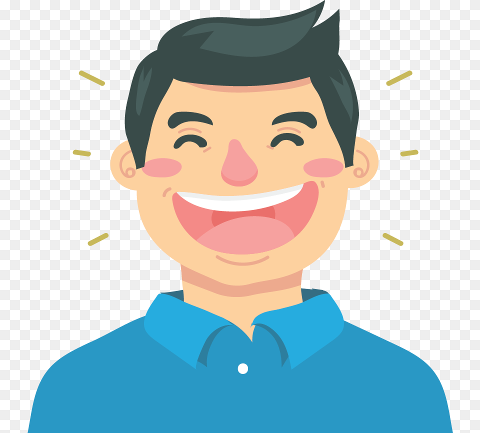 Man Laughing Laugh Vector, Adult, Person, Male, Head Free Png Download