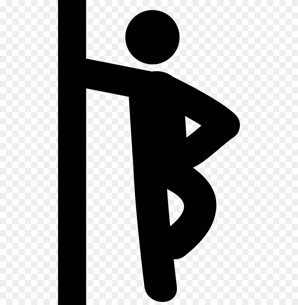 Man Leaning Against The Wall Comments Stick Man Leaning Against Wall, Sign, Symbol, Silhouette, Cross Png
