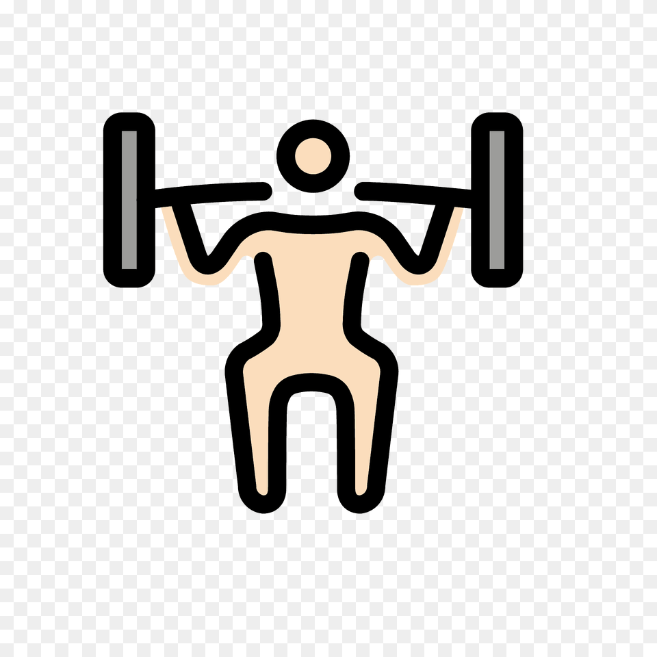 Man Lifting Weights Emoji Clipart, Back, Body Part, Person, Cross Png