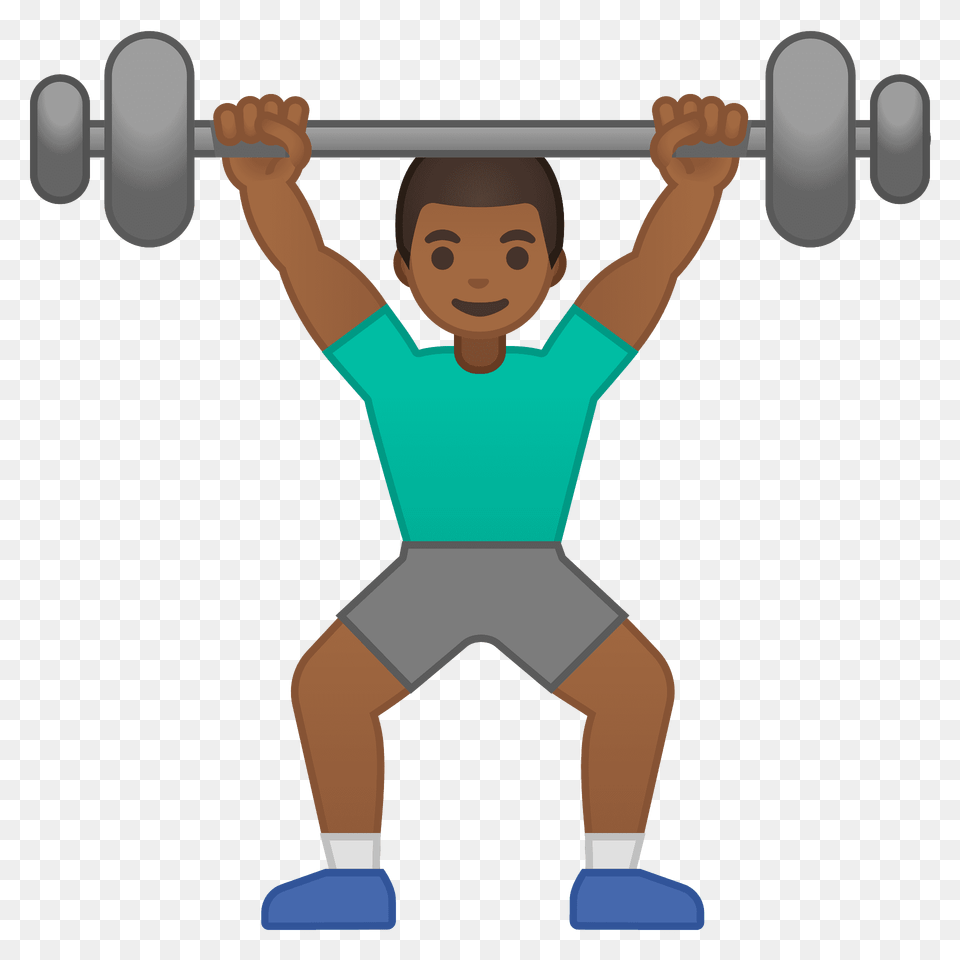 Man Lifting Weights Emoji Clipart, Baby, Person, Face, Head Png Image
