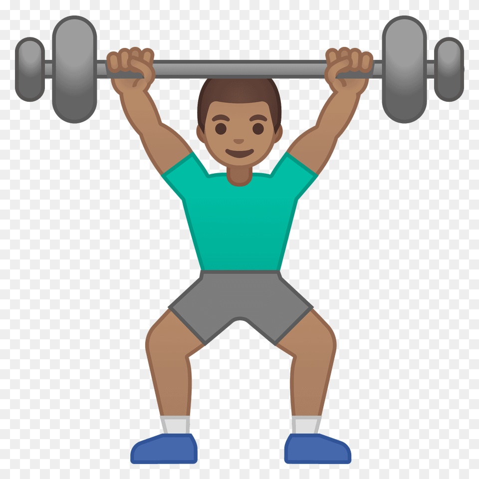 Man Lifting Weights Emoji Clipart, Baby, Person, Face, Head Free Png