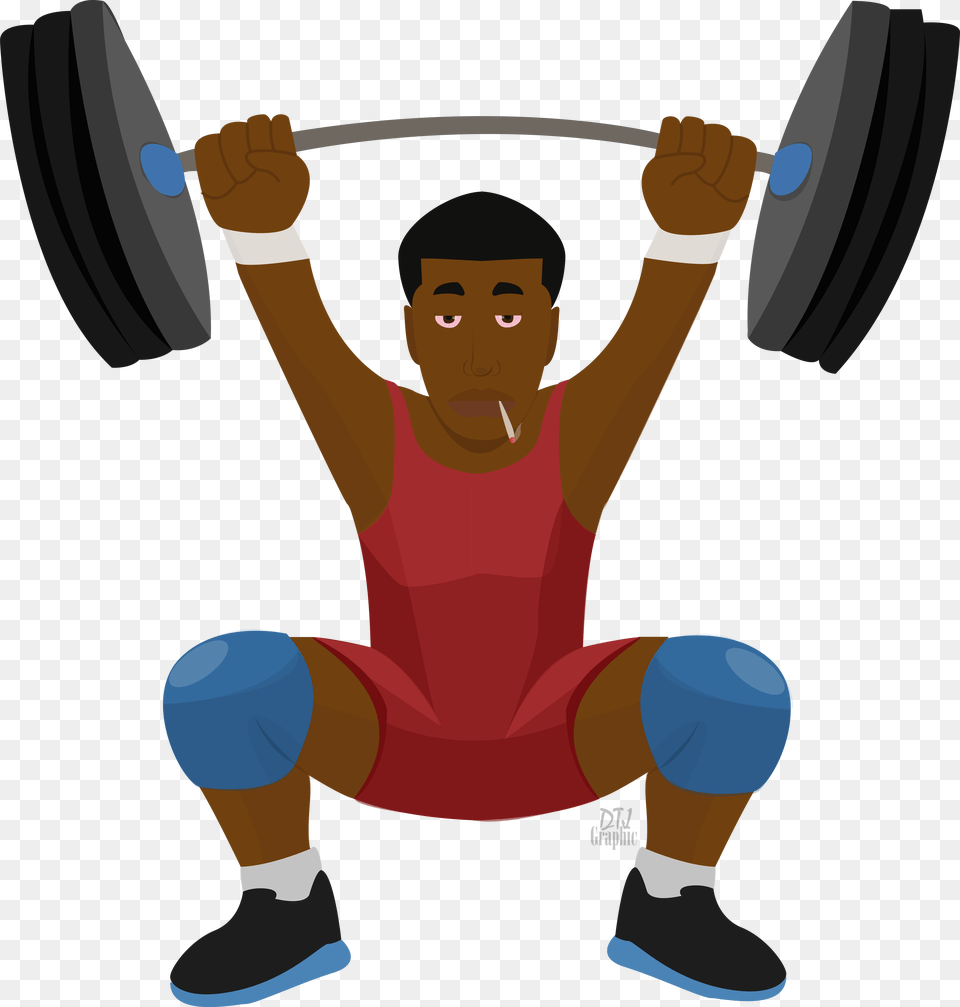 Man Lifting Weights Emoji Transparent Cartoons, Person, Working Out, Face, Head Free Png Download