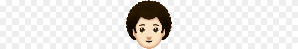 Man Light Skin Tone Curly Hair Emoji On Emojipedia, Baby, Person, Doll, Toy Free Transparent Png