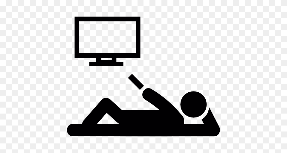Man Lying And Watching Tv, Screen, Electronics, Computer, Pc Free Transparent Png