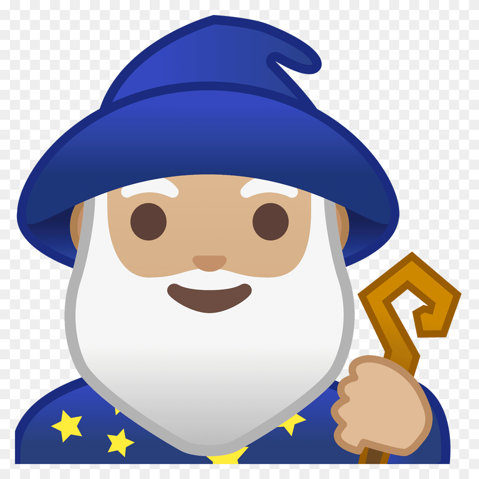 Man Mage Emoji Clipart, Clothing, Hat, Animal, Fish Png Image