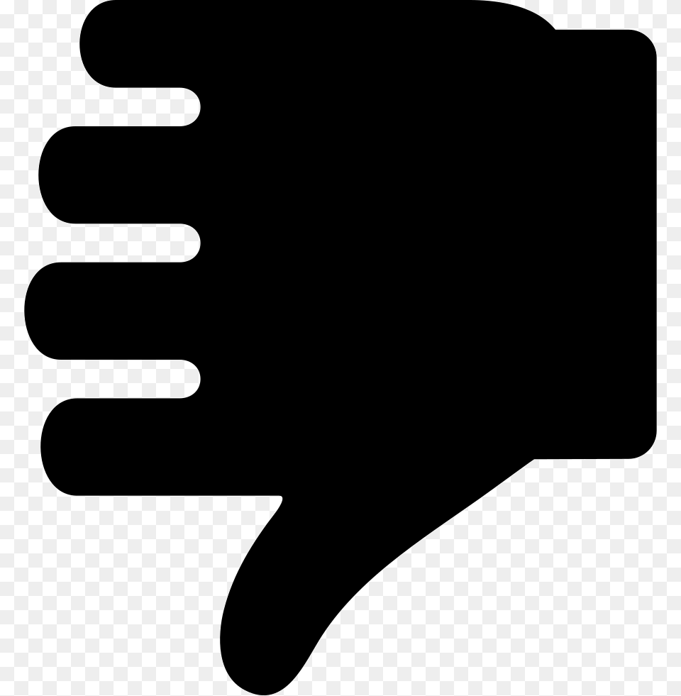 Man Male Hand Silhouette With Thumb Down Icon Free, Clothing, Glove Png Image