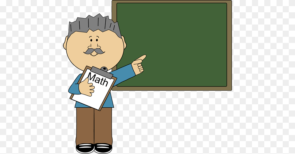 Man Math Teacher Clip Art, Blackboard, Baby, Face, Head Free Png
