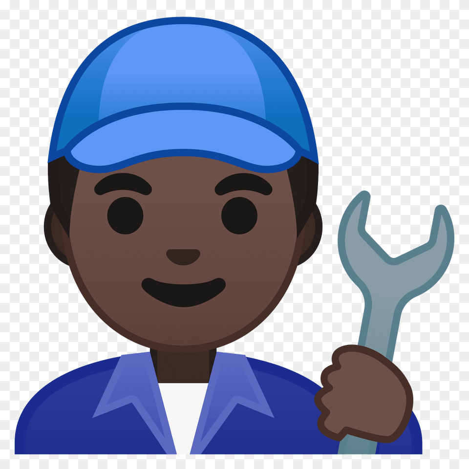 Man Mechanic Emoji Clipart, Hat, Cap, Clothing, Person Free Png