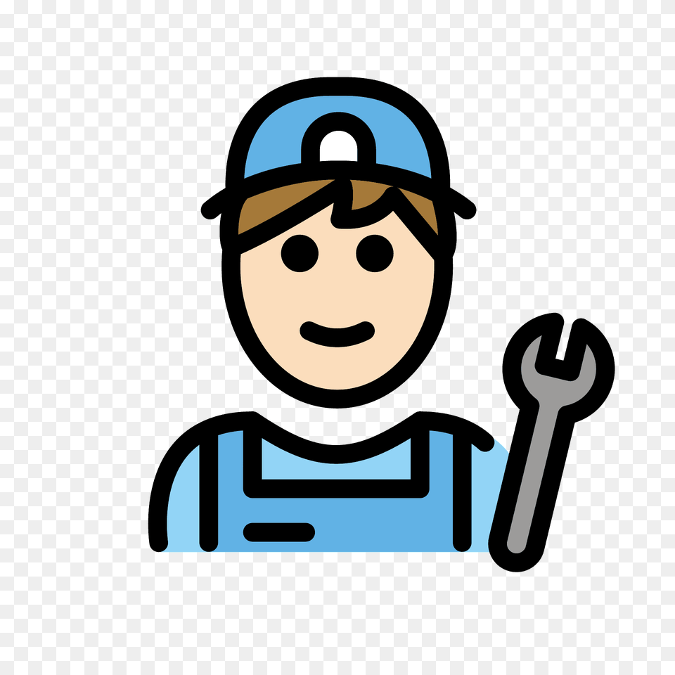 Man Mechanic Emoji Clipart, People, Person, Baseball Cap, Cap Free Png Download