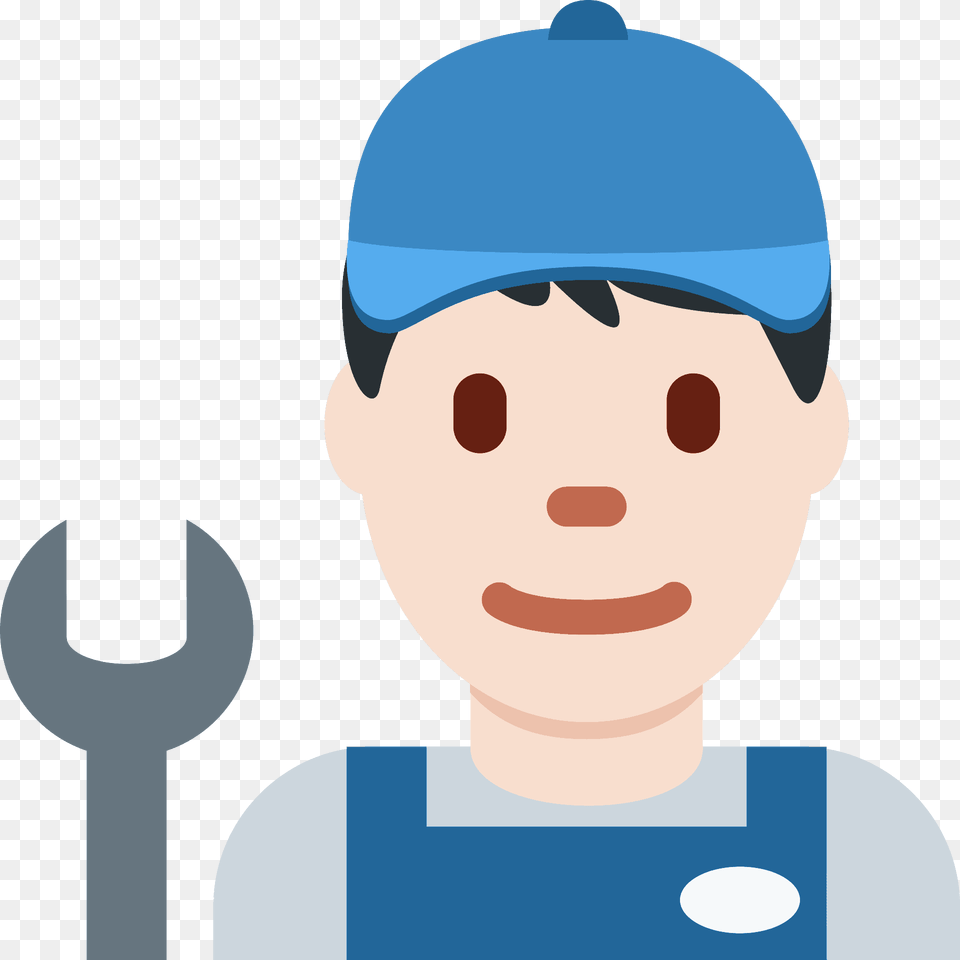 Man Mechanic Emoji Clipart, Spoon, Baseball Cap, Cap, Clothing Png